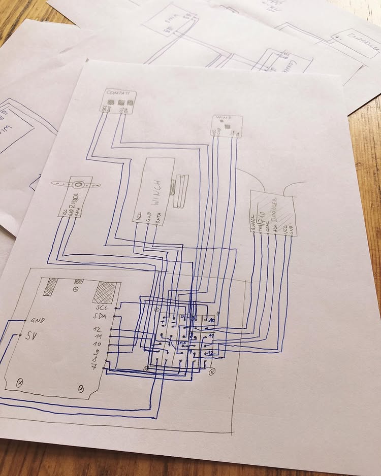 electric diagram of the boat